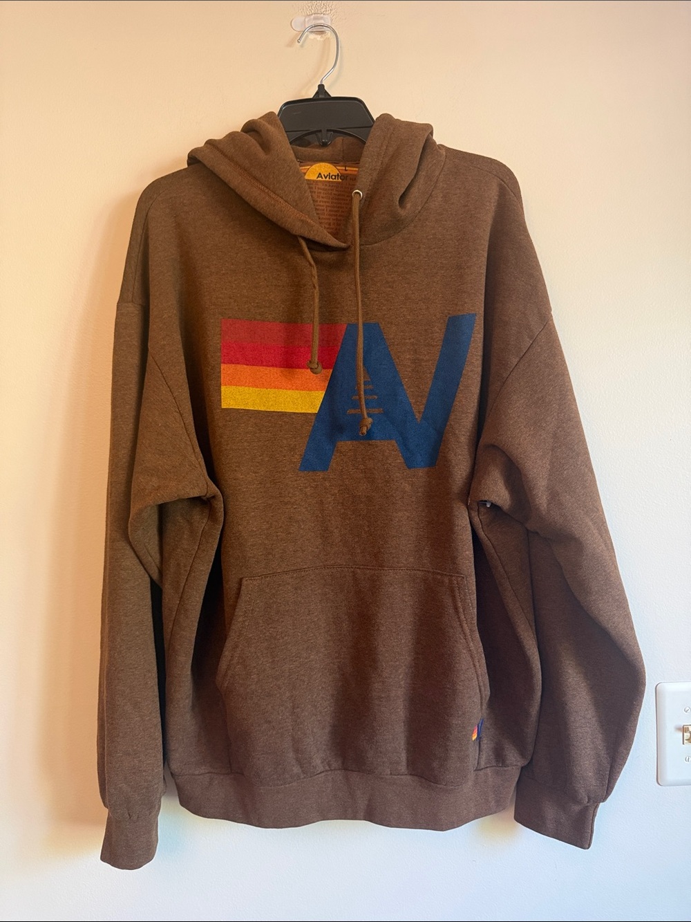 Aviator Nation logo pullover relaxed hoodie - Picture 3 of 8
